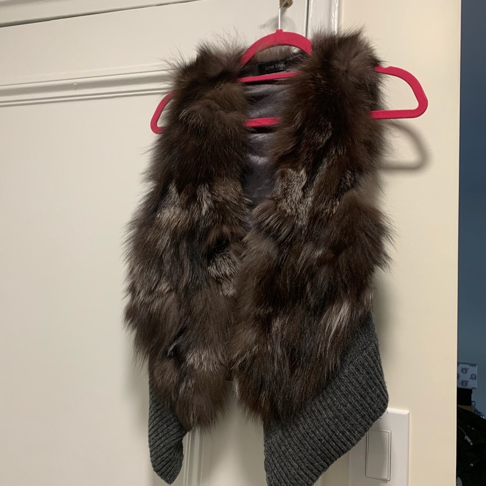 Faux fur vest